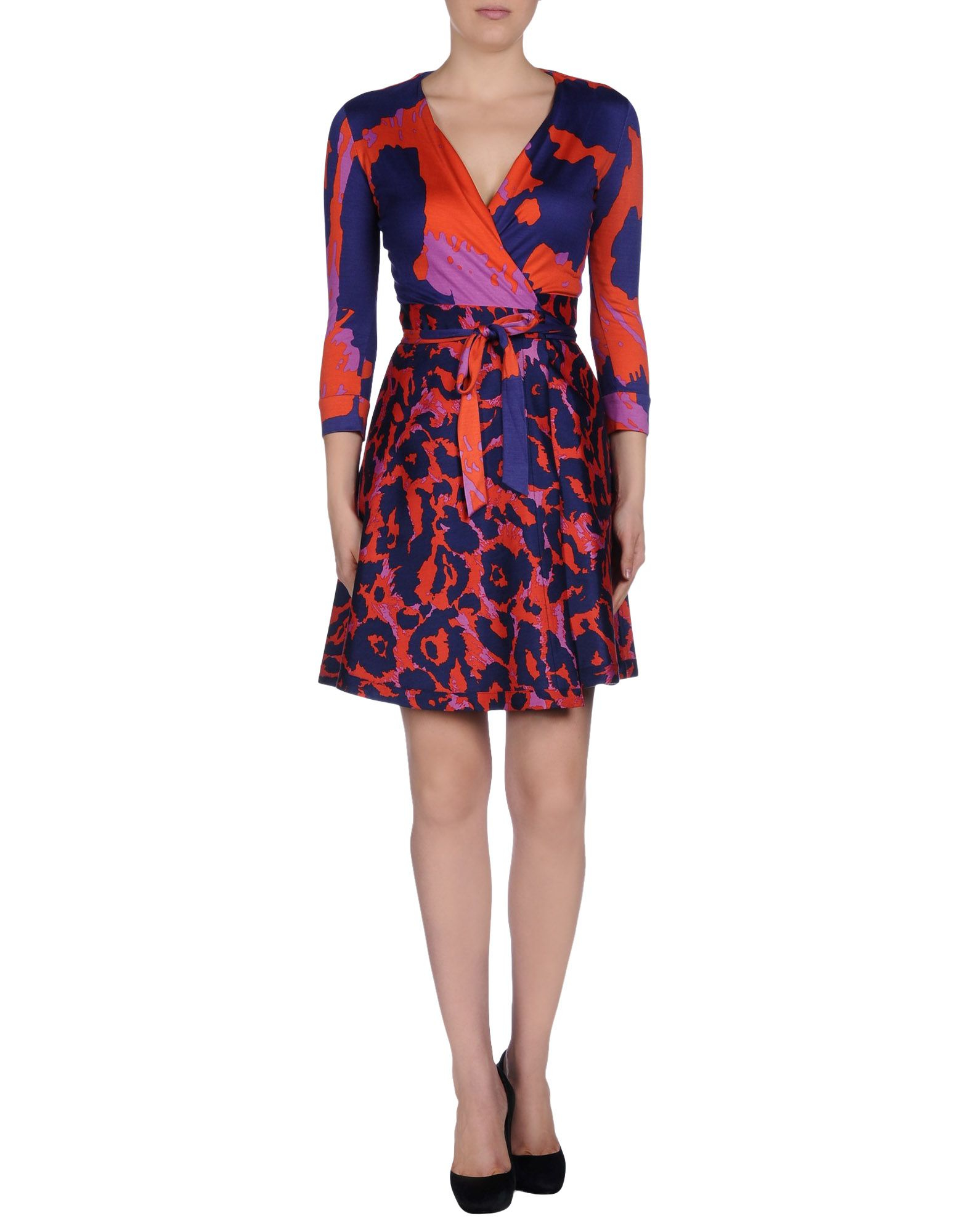 Lyst - Diane Von Furstenberg Short Dress in Red