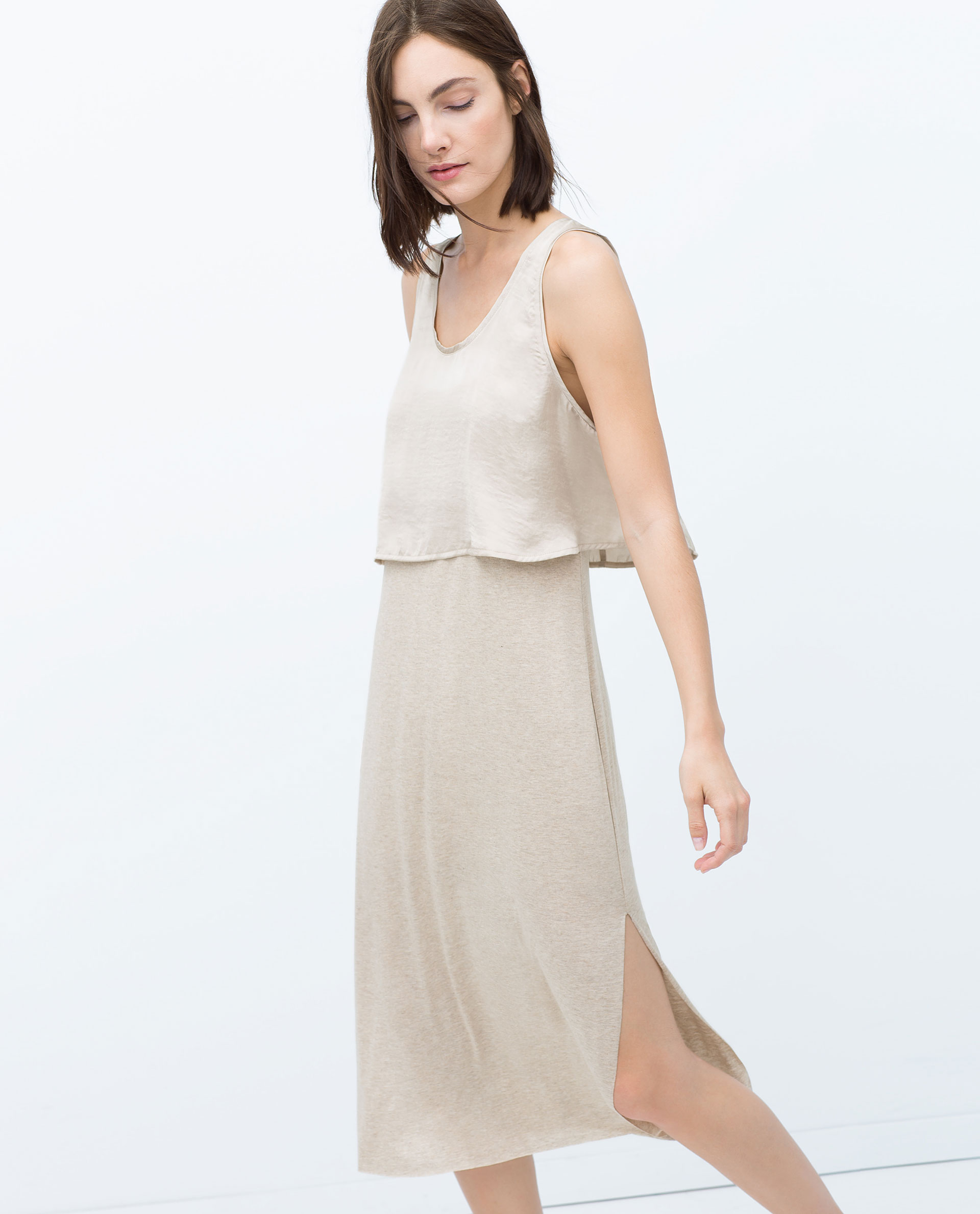 long double layer gown