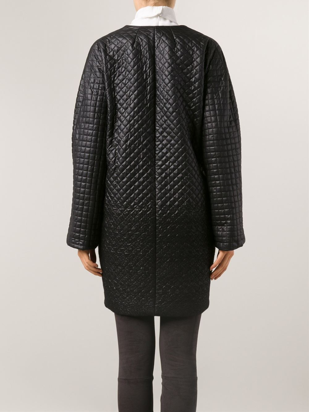 Lyst - Thakoon addition Quilted Cocoon Coat in Black