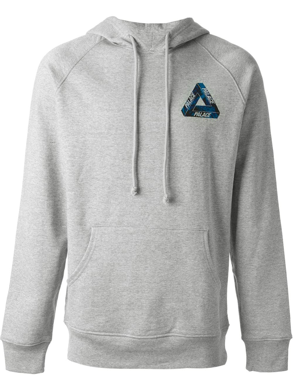 Palace One Wave Hoodie in Gray for Men - Lyst