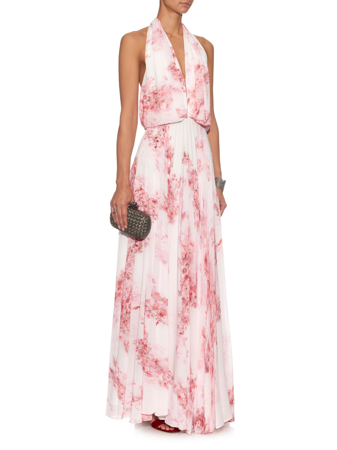 Camilla & Marc Synthetic Ruby Lane Floral-print Backless Gown in Pink ...