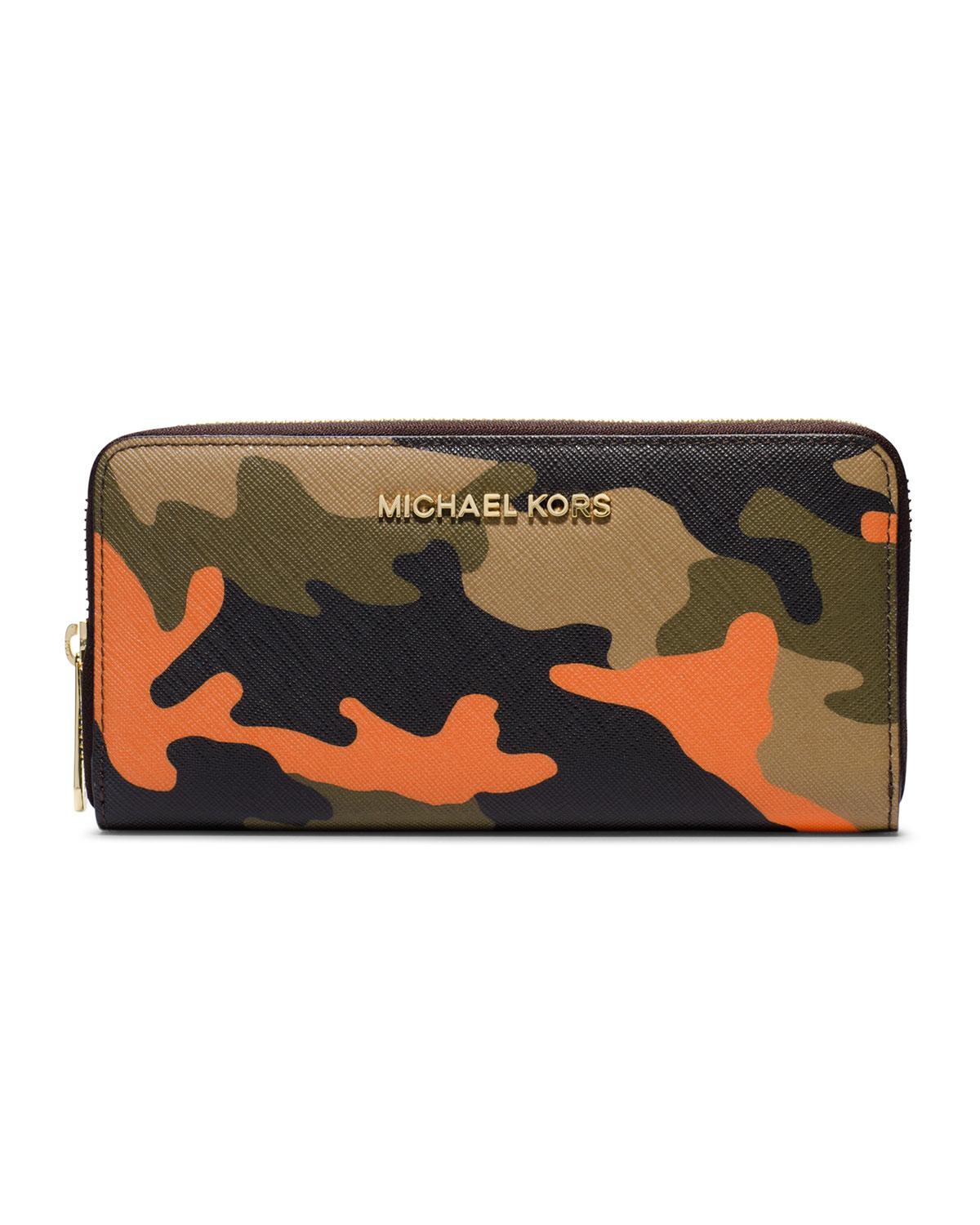 orange camo michael kors purse