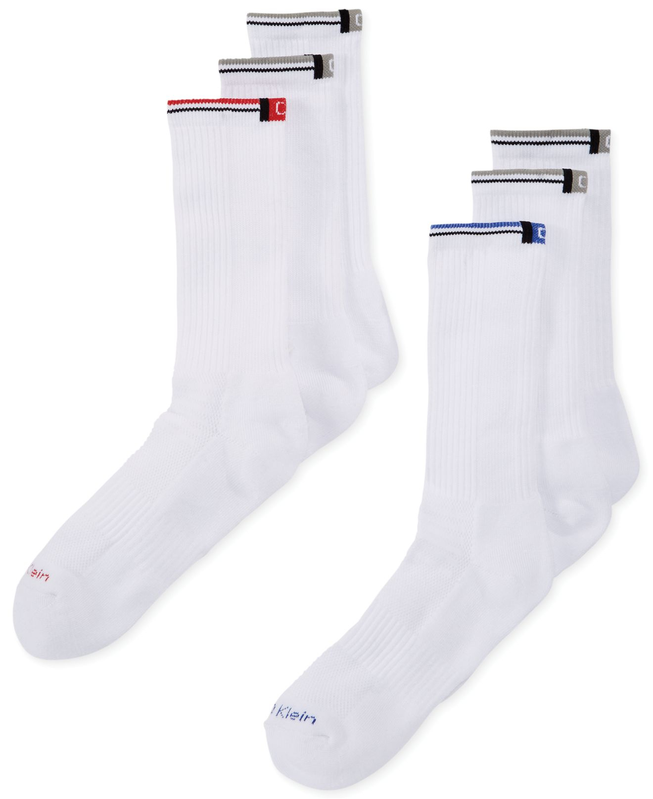 Lyst - Calvin Klein Mens Sport Crew Socks 6 Pack in White for Men