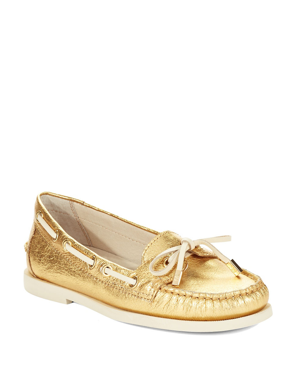 Lyst - Michael Michael Kors Blair Moc Loafers in Metallic