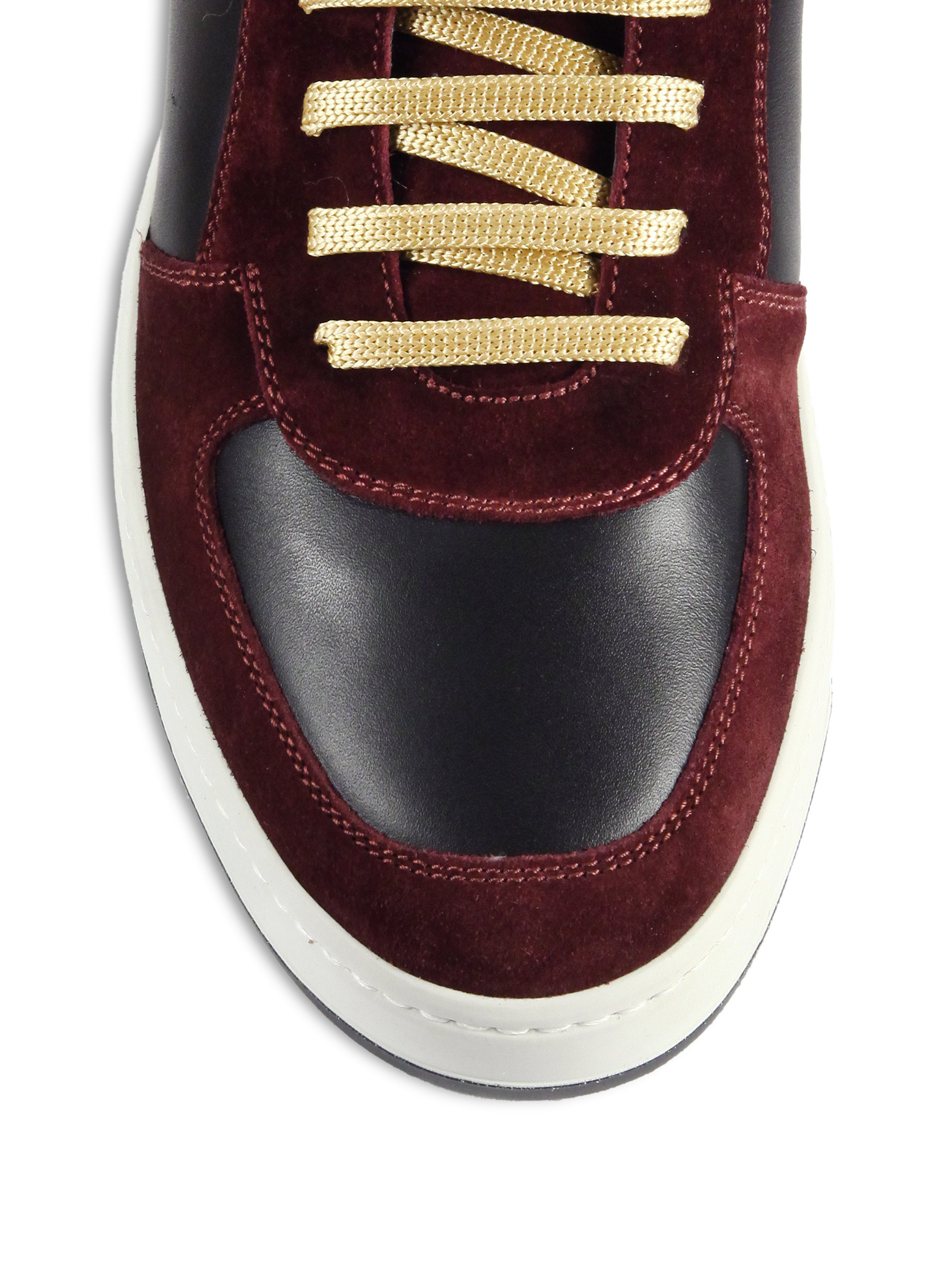 Ferragamo Nayon Leather High-top Sneakers for Men - Lyst