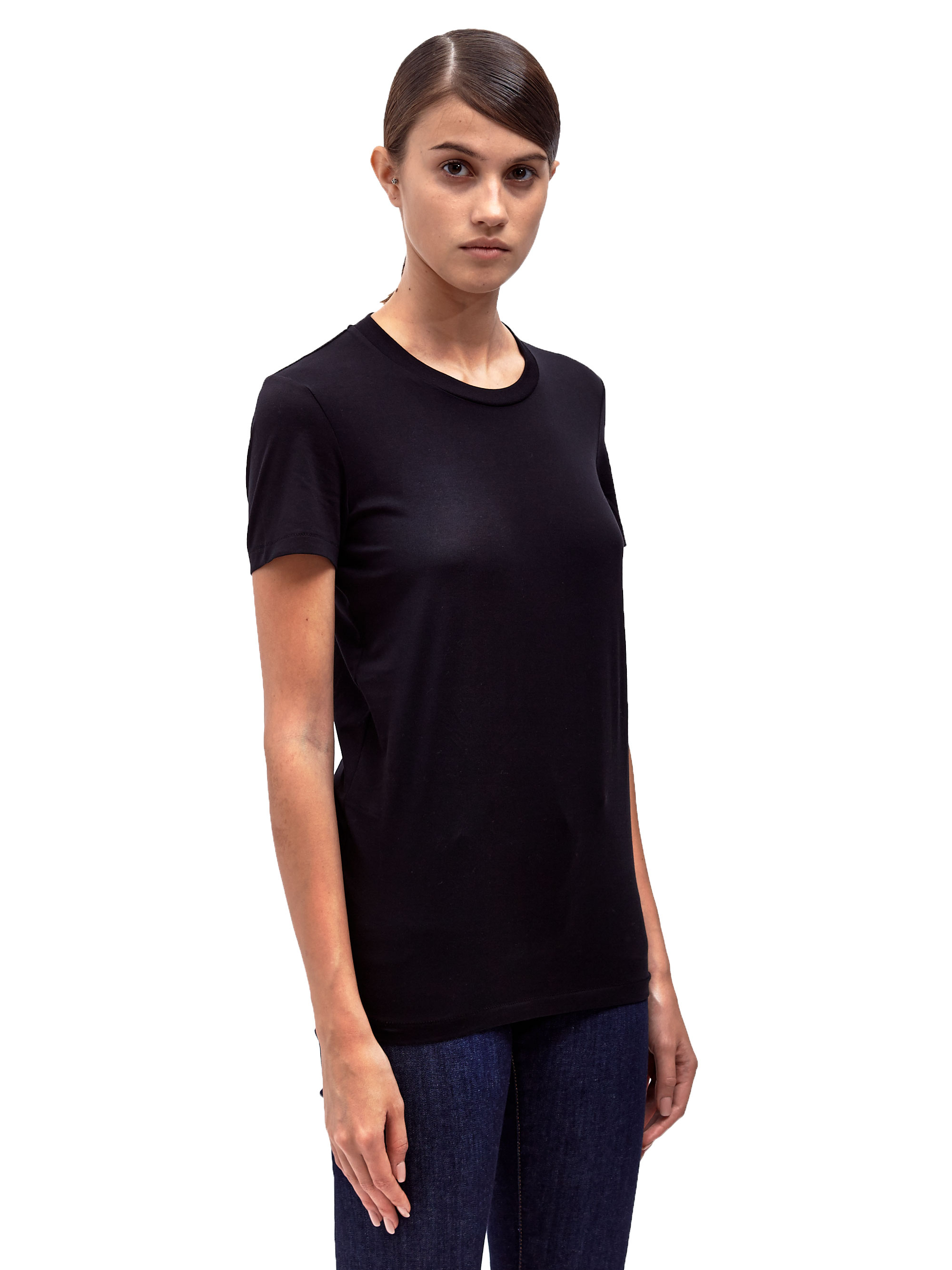 Lyst - Acne Studios Womens Bliss Classic Crew Neck T-Shirt in Black