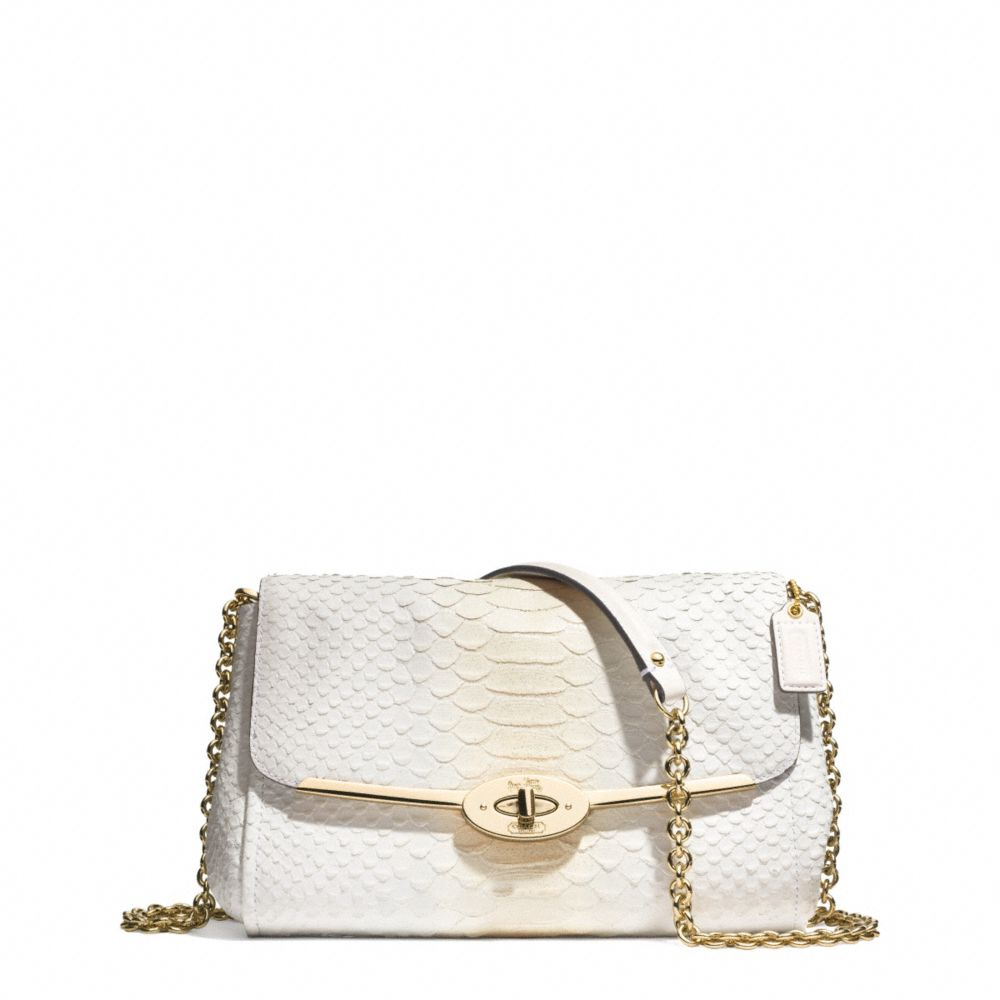 coach clutch white