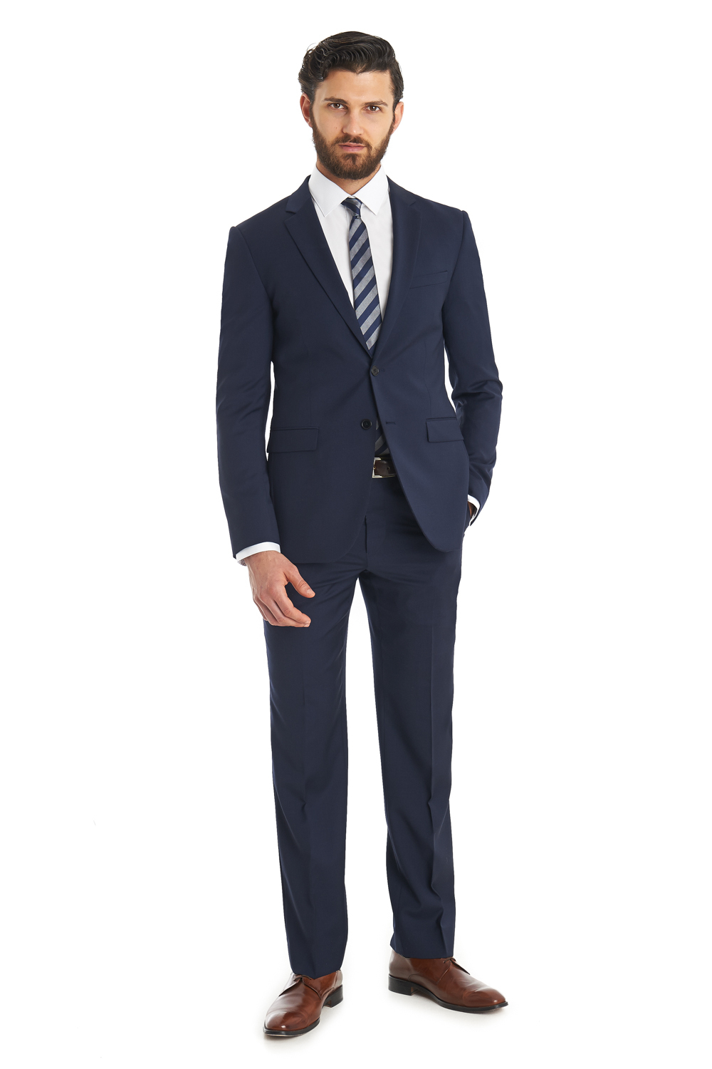 Dkny Slim Fit Blue 2 Piece Suit in Blue for Men | Lyst