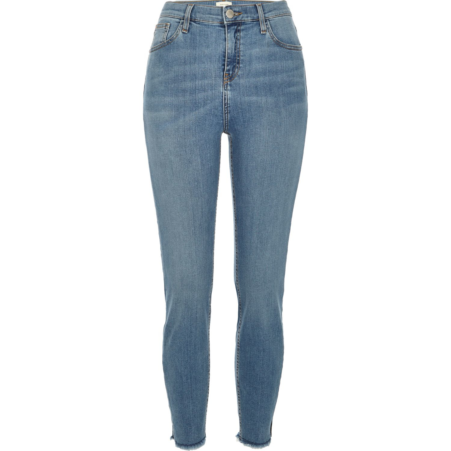 river island high waisted skinny jeans