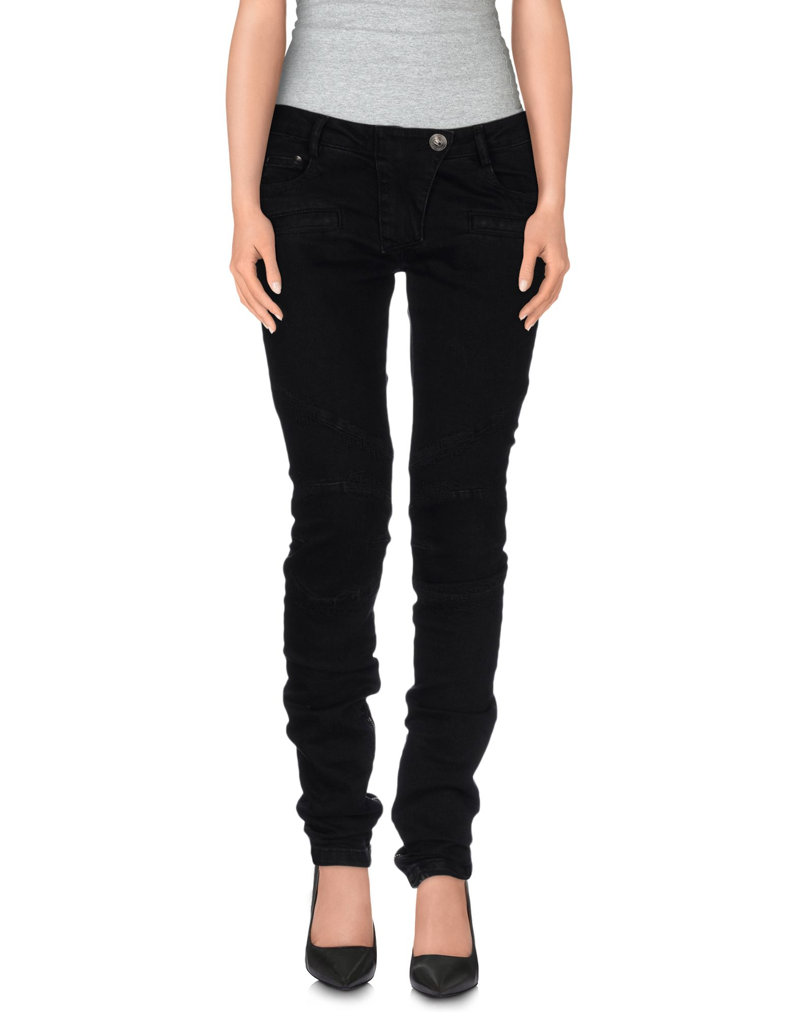 Balmain Denim Trousers in Black | Lyst