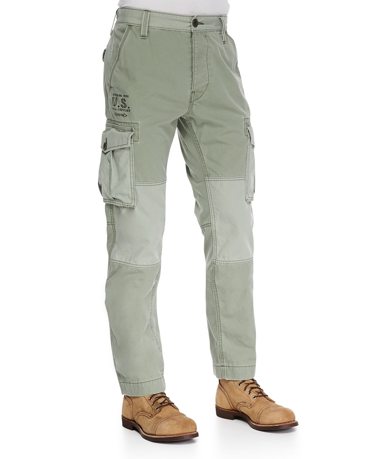 Lyst - True religion Twill Cargo Pants in Green for Men