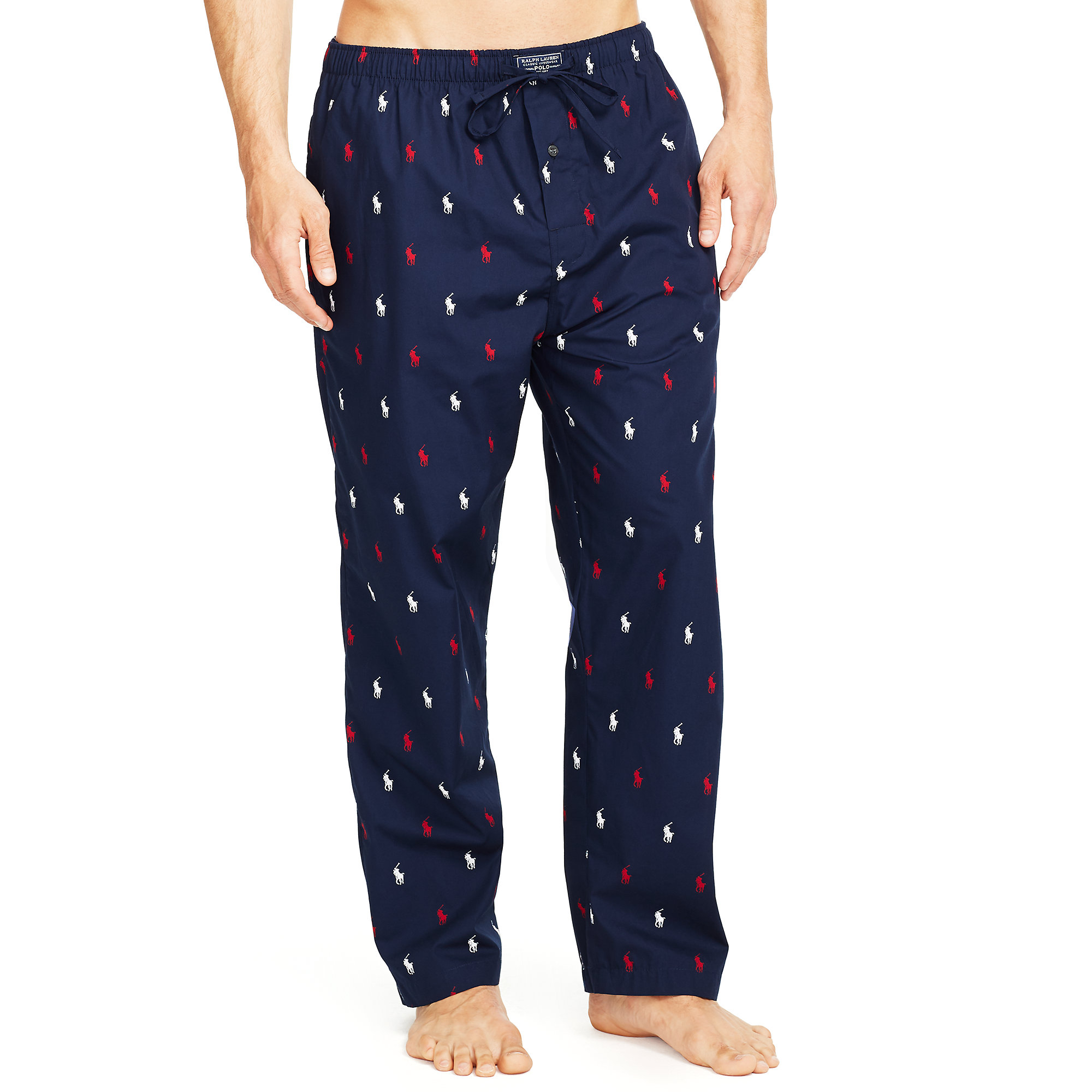 Polo ralph lauren Allover Pony Sleep Pant in Blue for Men | Lyst