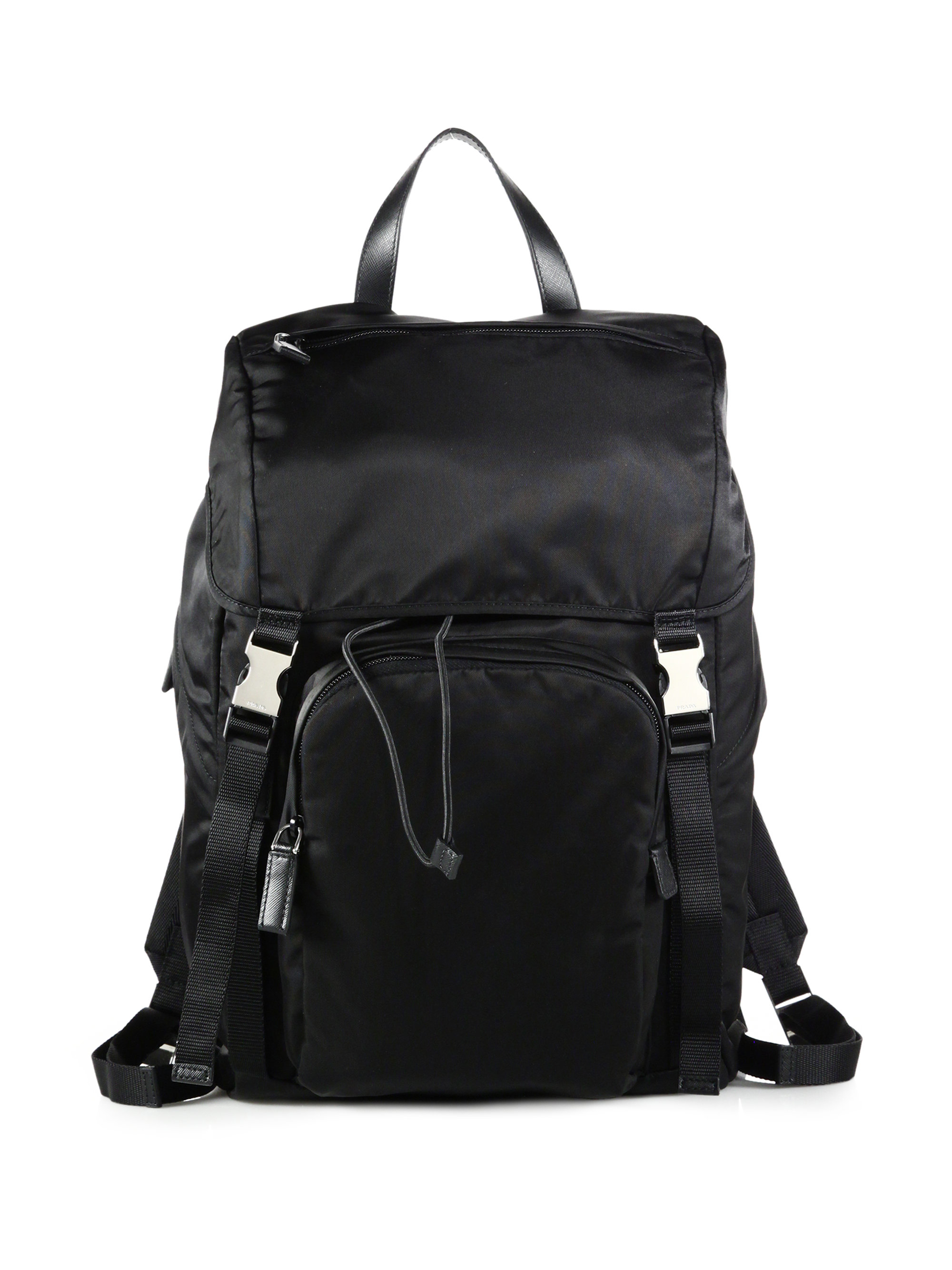 Prada Nylon Backpack in Black for Men | Lyst