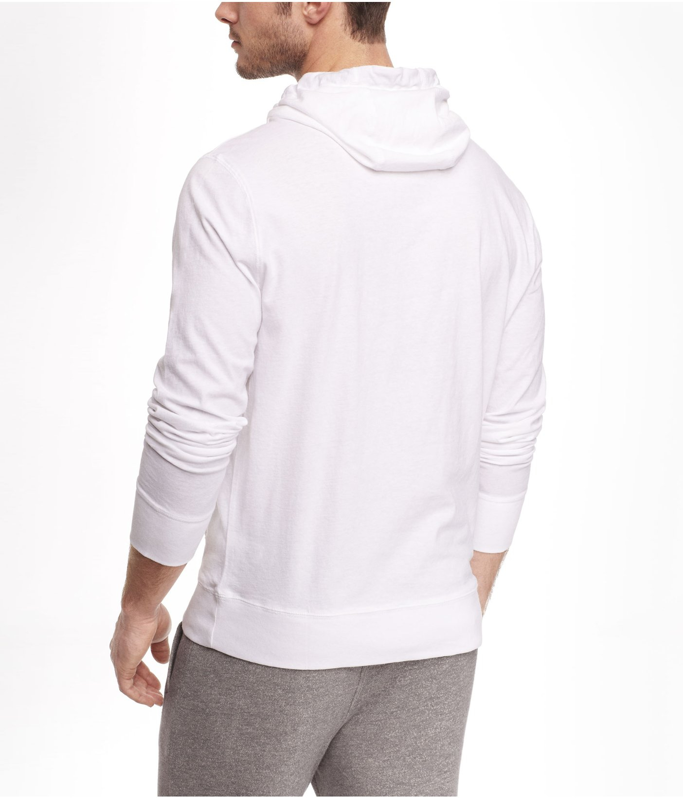 Lyst - Express Small Lion Funnel Neck Hoodie in White for Men