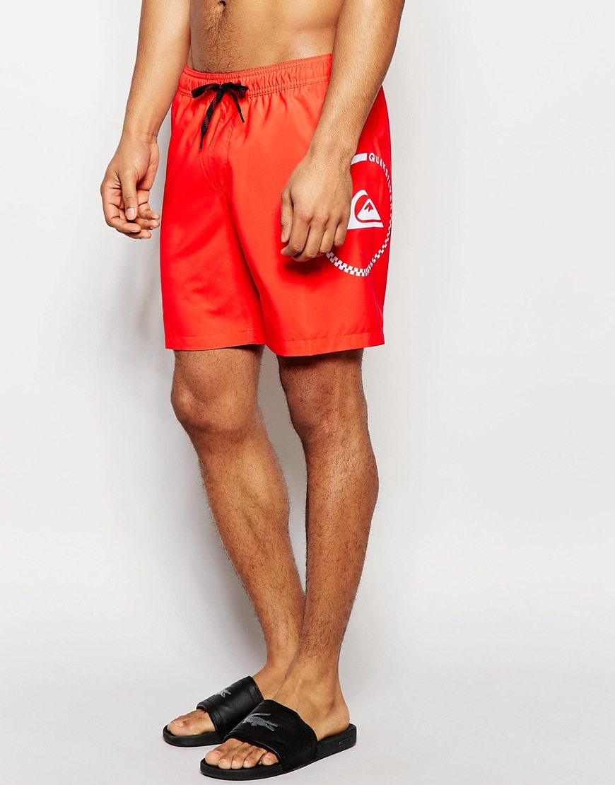 Quiksilver Sideways Volley 17 Inch Swim Shorts in Red for Men - Lyst
 Quiksilver Shorts Red