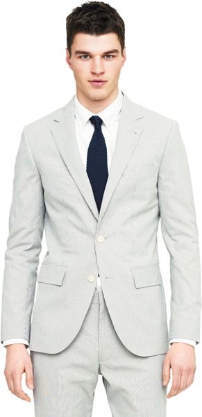 Club Monaco Grant Suit Jacket in Beige for Men (Nude/Evergreen) | Lyst