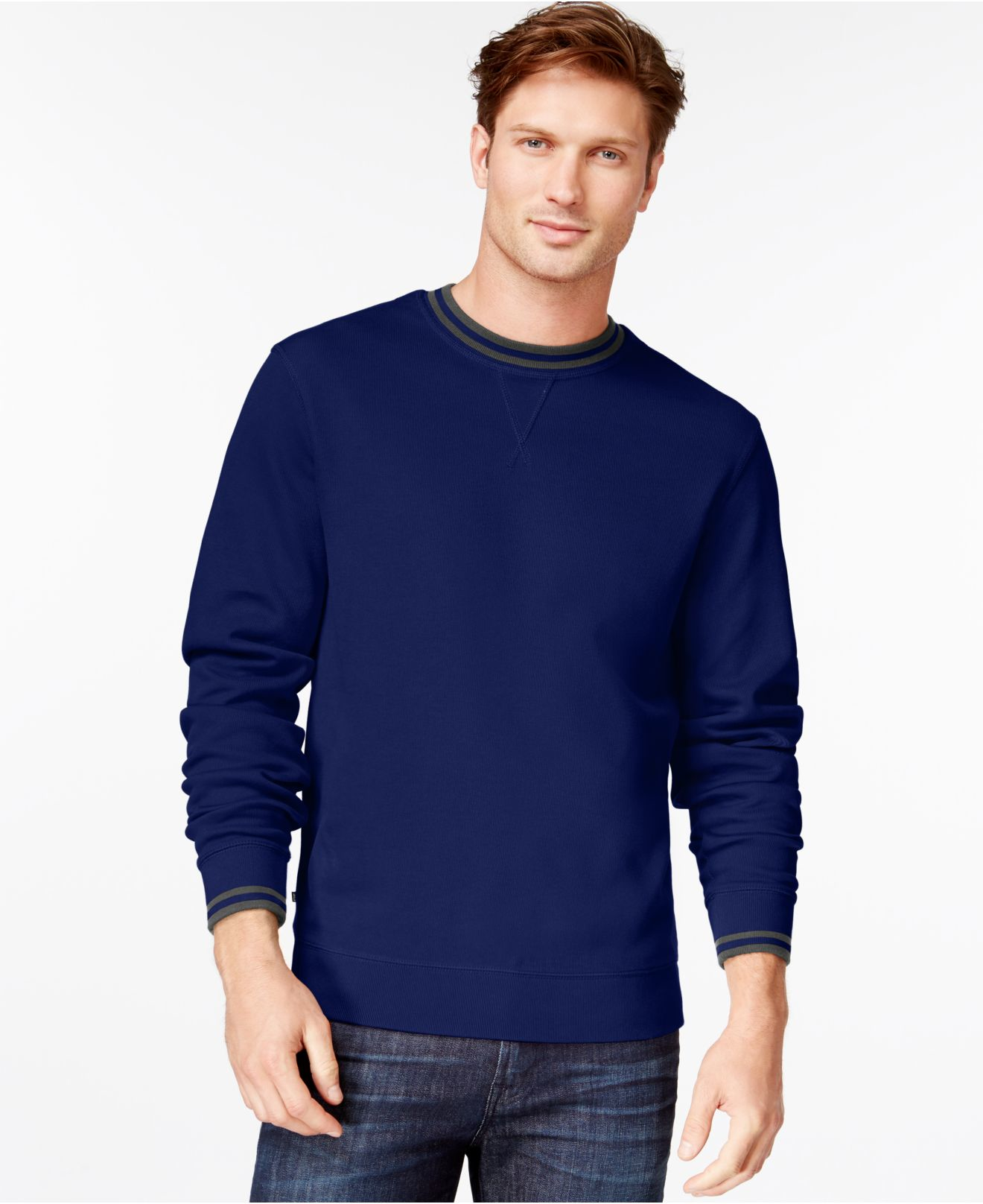 Lyst - Cutter & Buck Men's Big And Tall Heritage Crew-neck Sweater in ...
