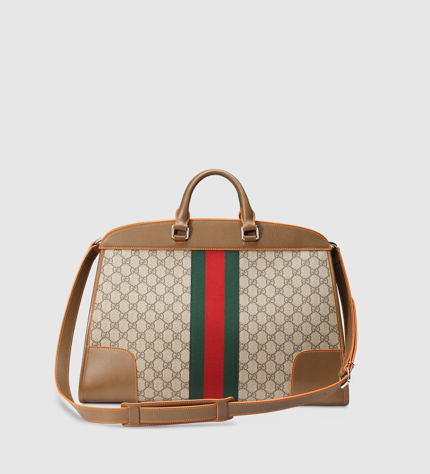 Lyst - Gucci Gg Supreme Canvas Duffle in Brown for Men