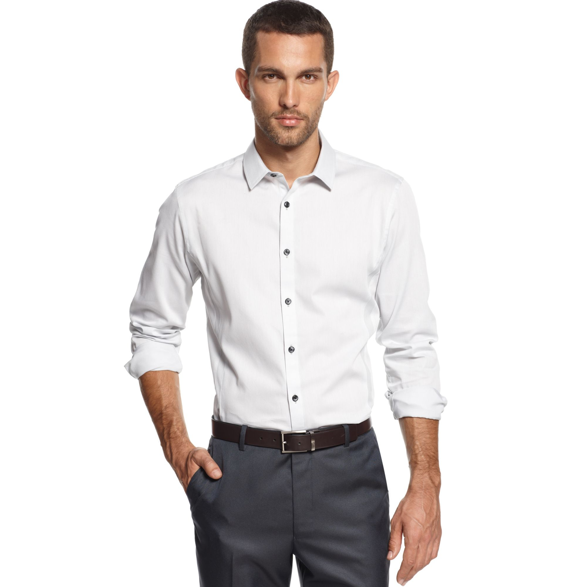 Lyst - INC International Concepts Edgar Slimfit Shirt in White for Men