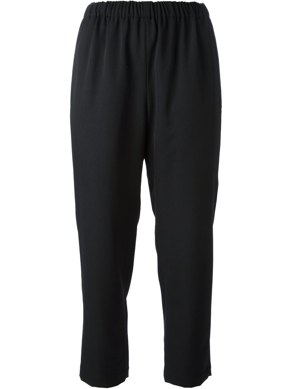 Comme des garçons Cropped Trousers in Black | Lyst