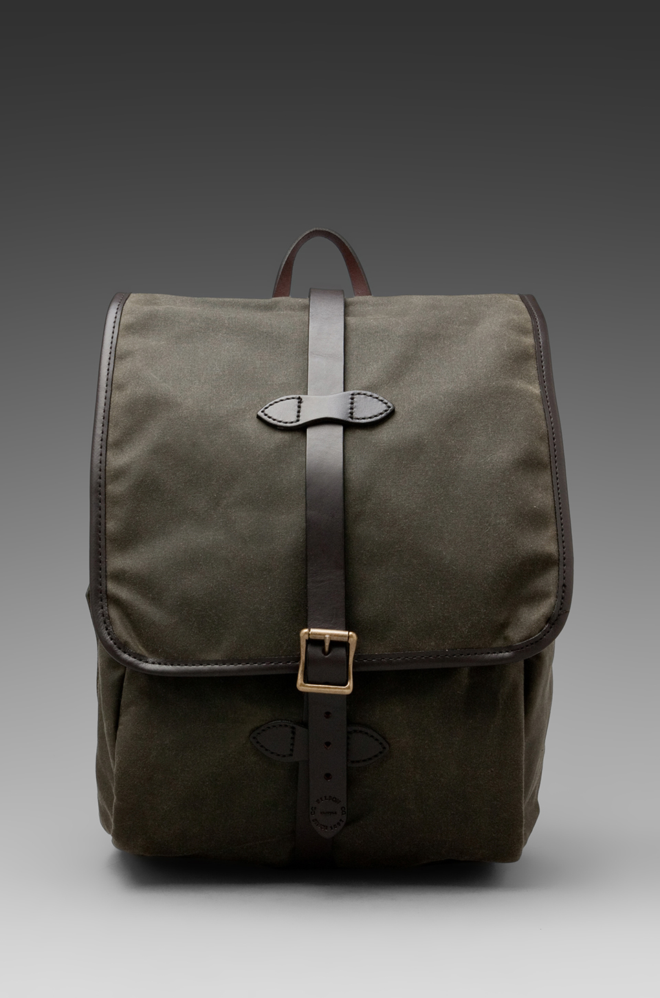 filson tin cloth backpack black