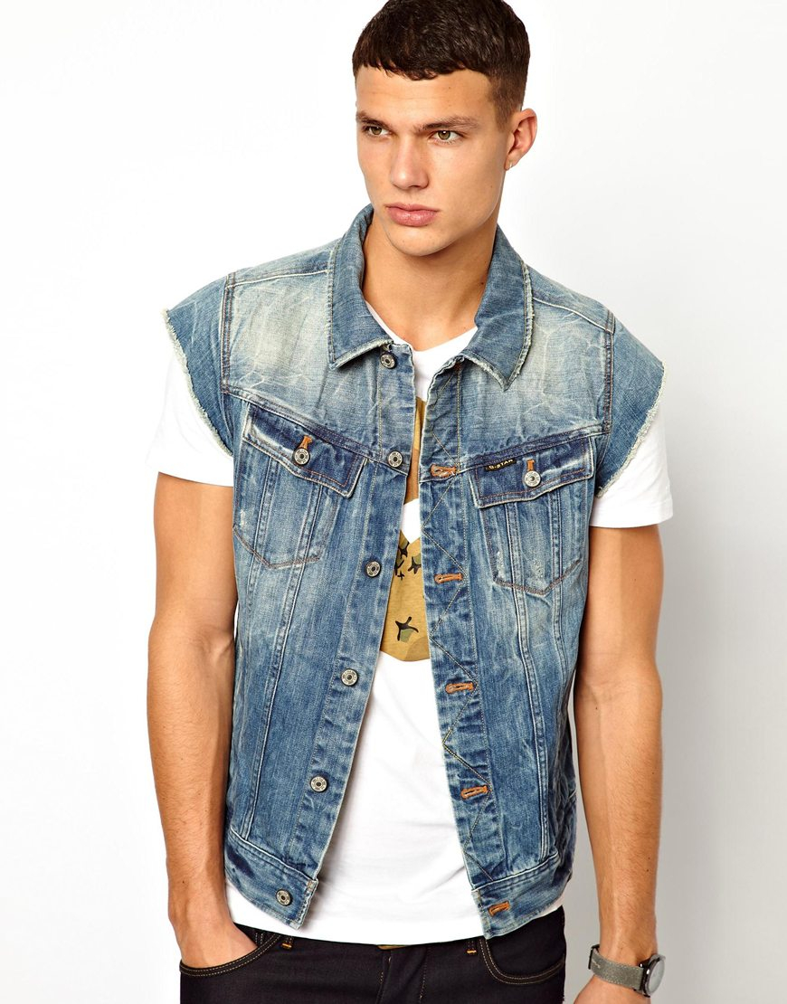 Sleeveless Denim Jacket - JacketIn