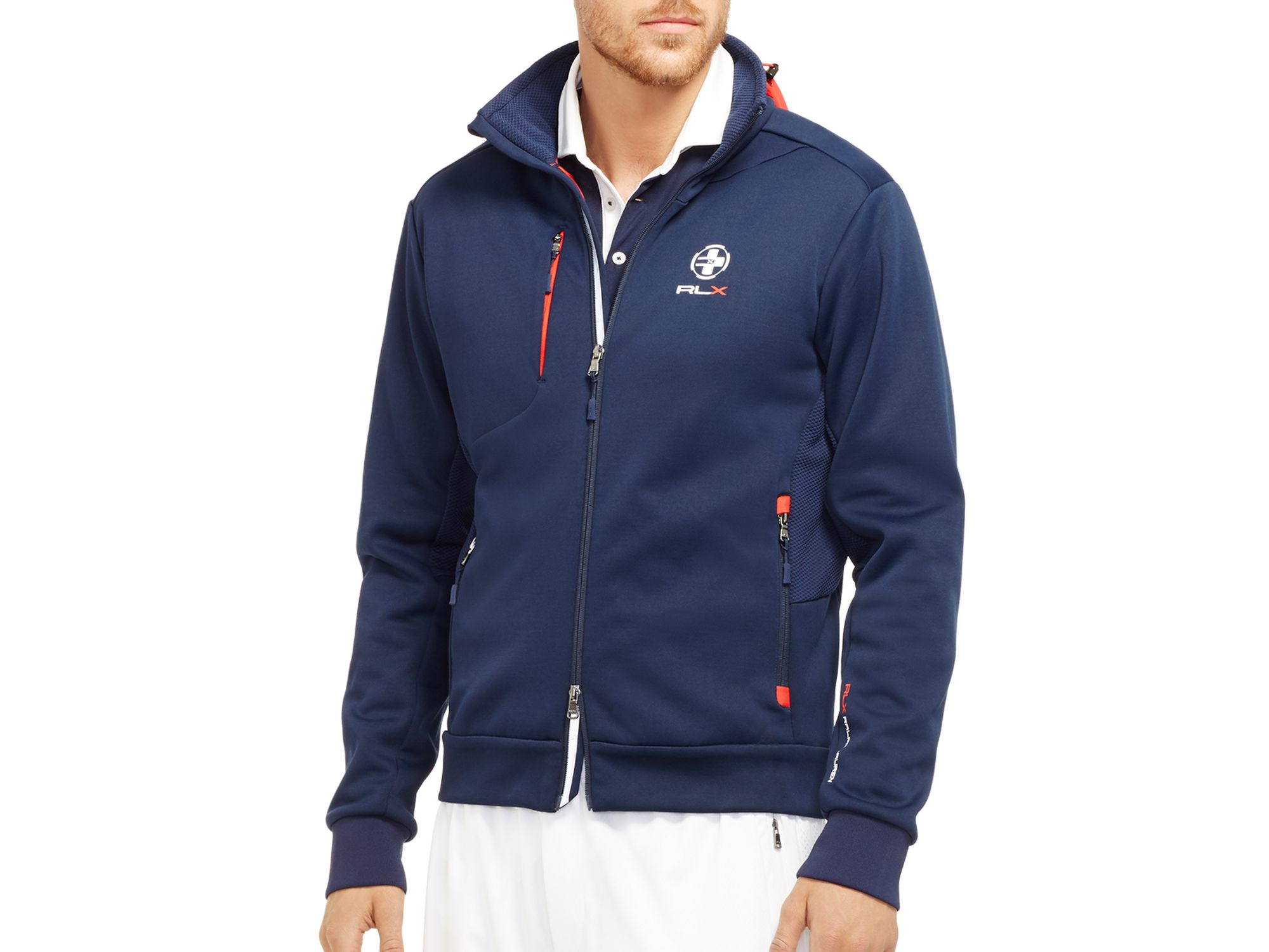 Ralph lauren Polo Sport Rlx Performance Jersey Track Jacket in Blue for