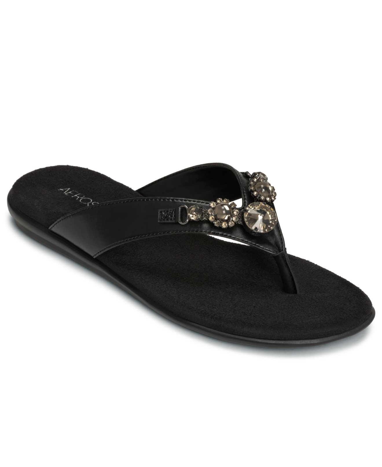 Lyst - Aerosoles Chlementine Flip Flop Sandals in Black