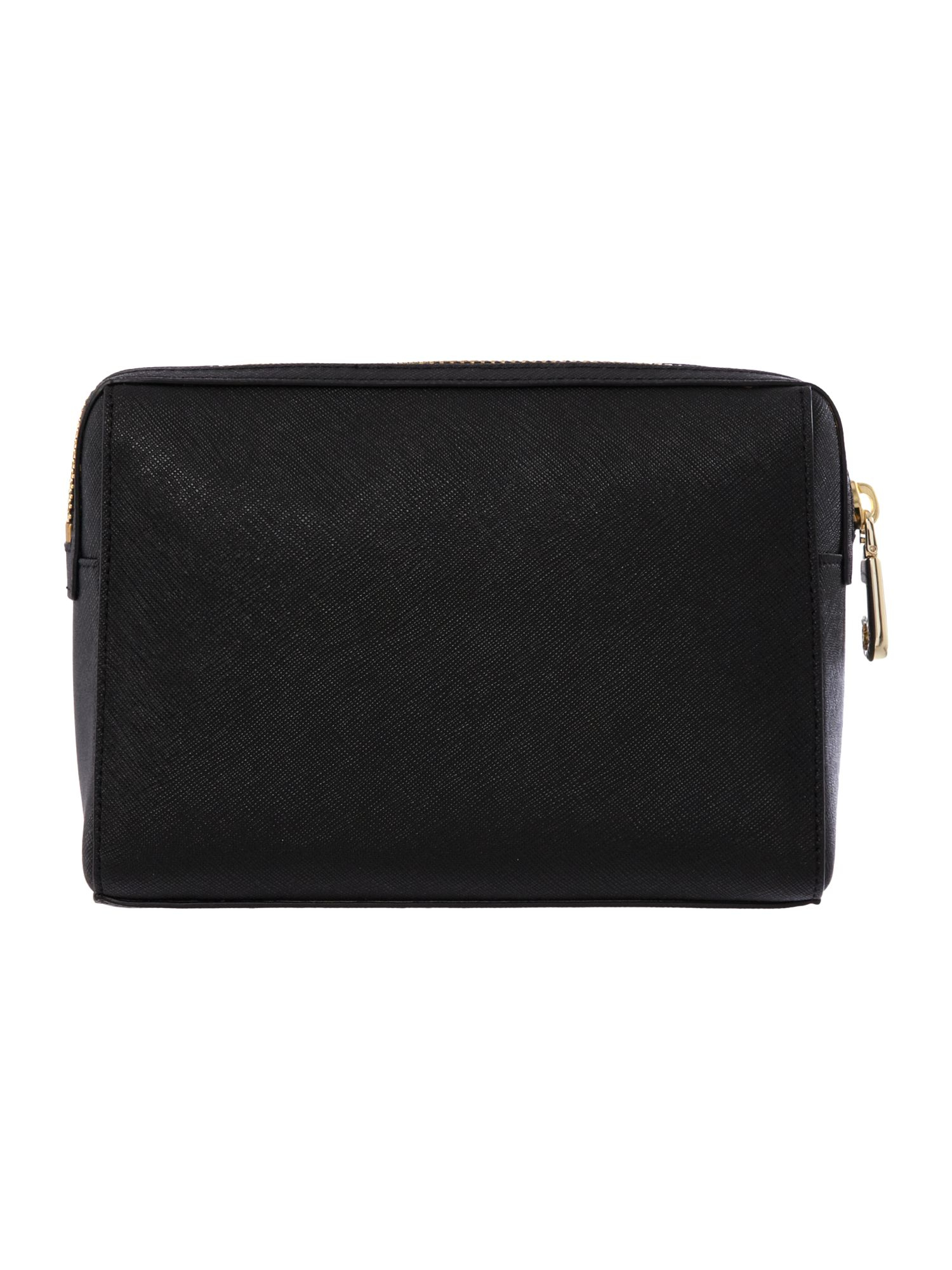 Dkny Saffiano Black Medium Cosmetic Bag in Black | Lyst