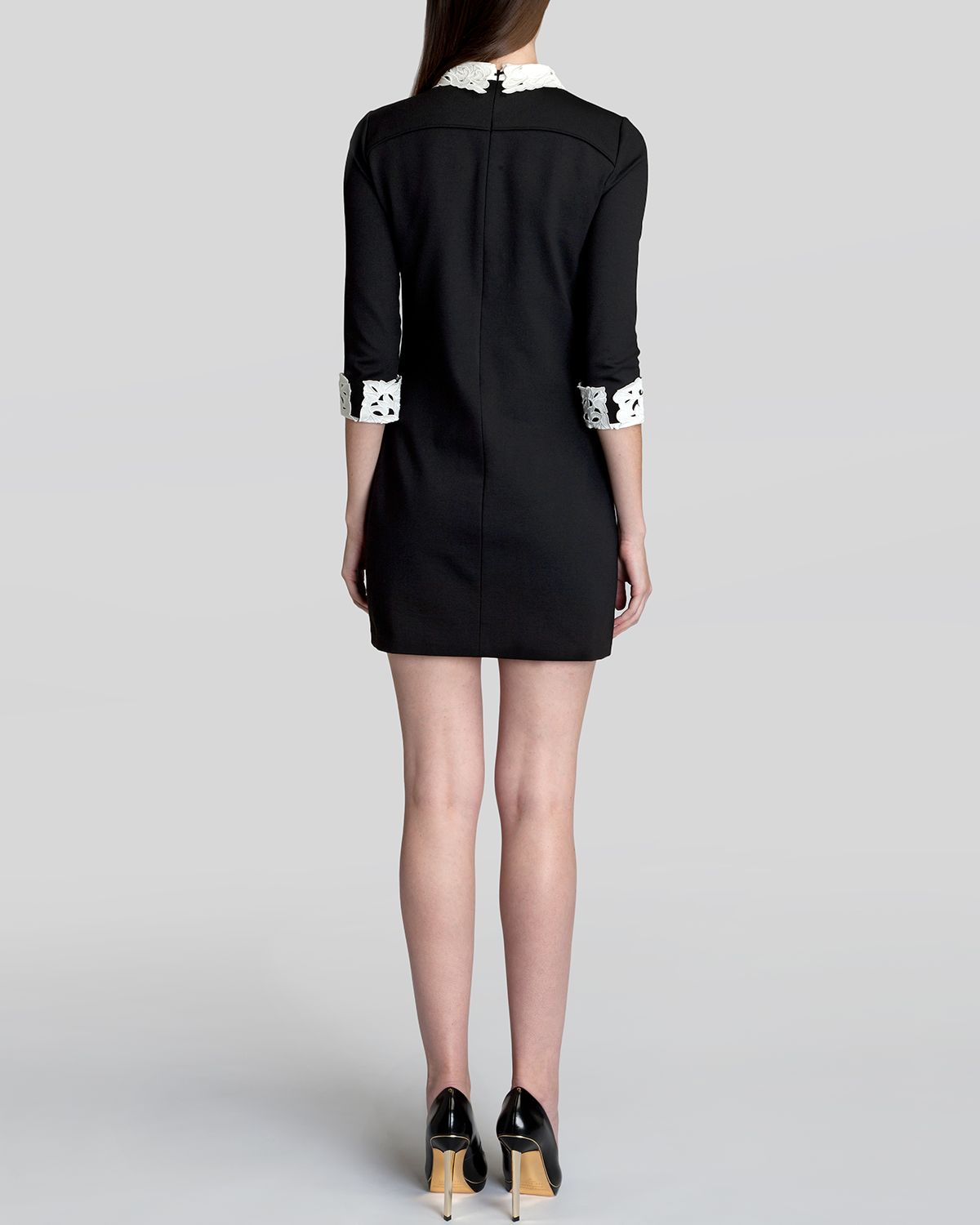 ted baker black dress white collar