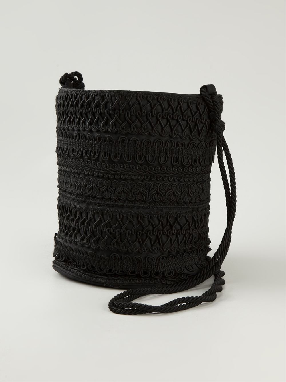 Prada Braid Bag in Black | Lyst  