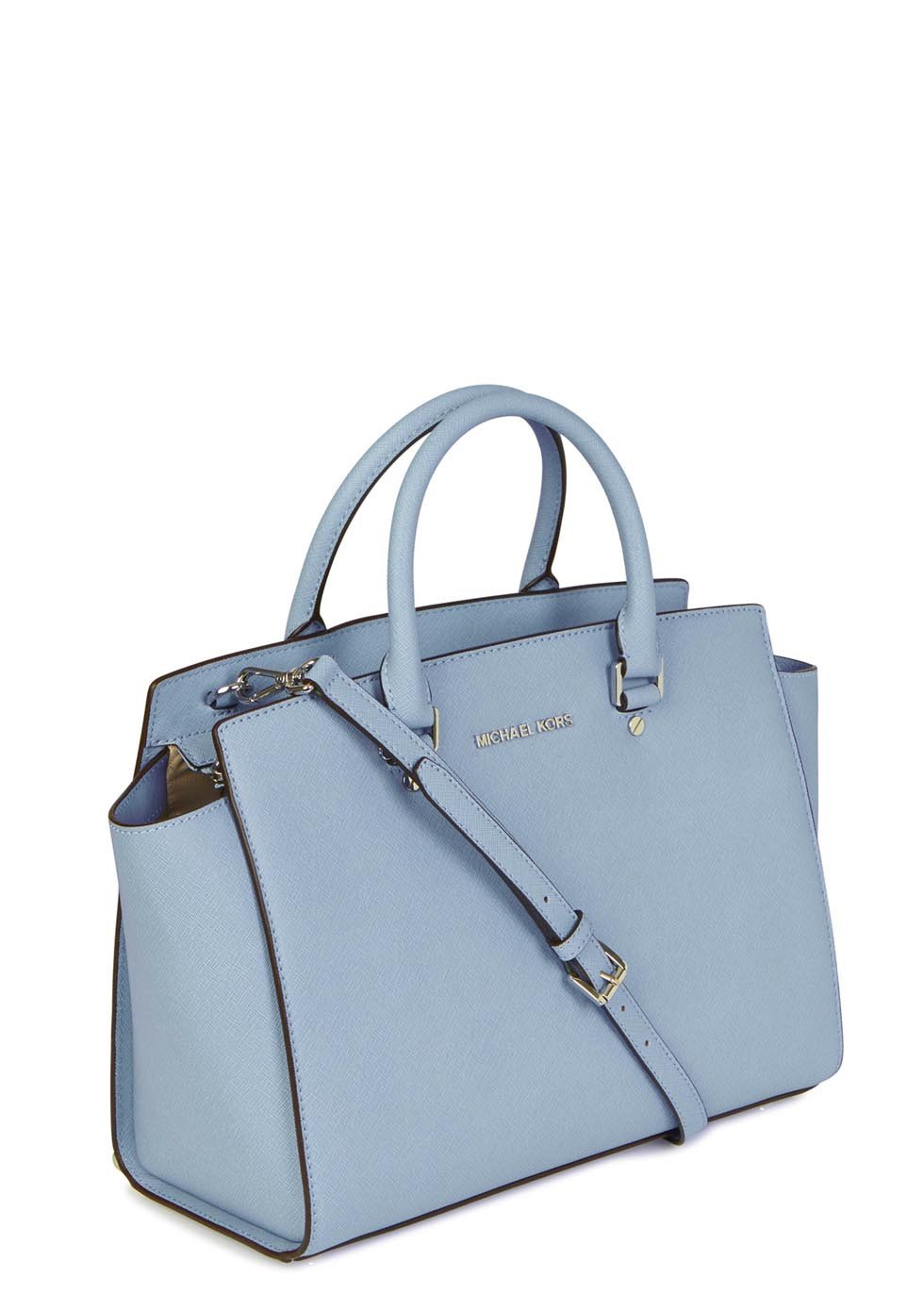 michael kors blue selma light blue saffiano leather tote product 1 19306696 1 267626674 normal