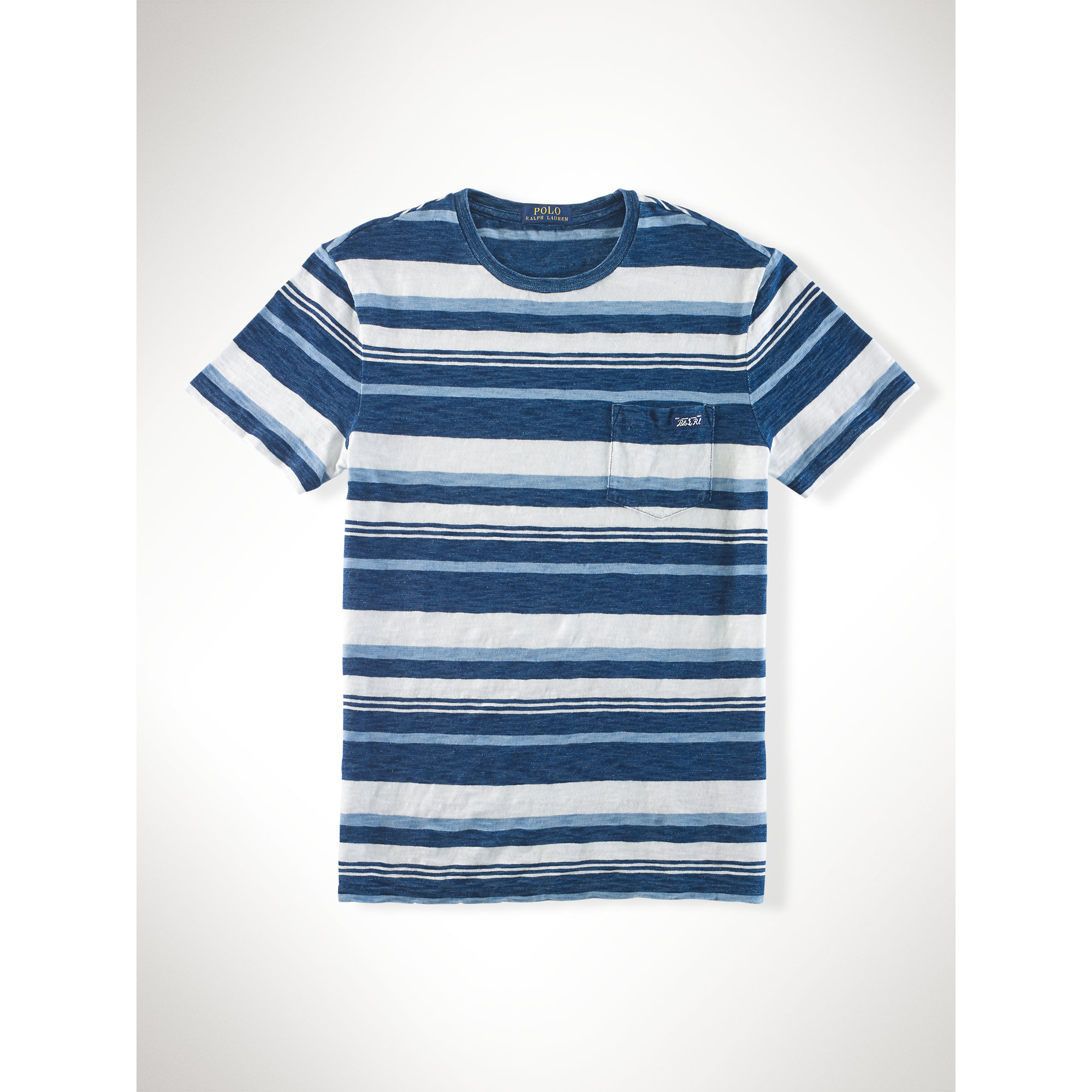 indigo blue polo shirt