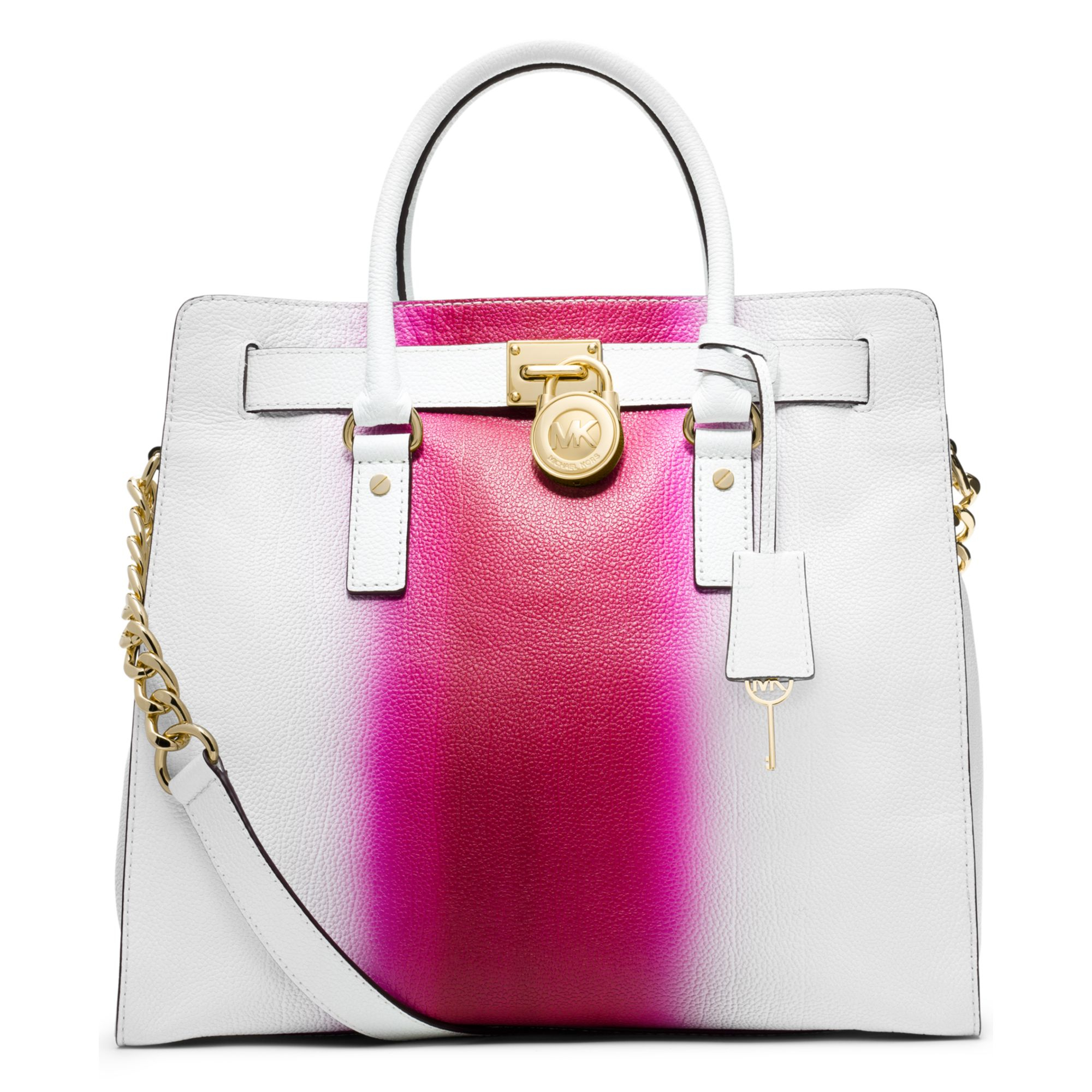 hot pink michael kors hamilton tote