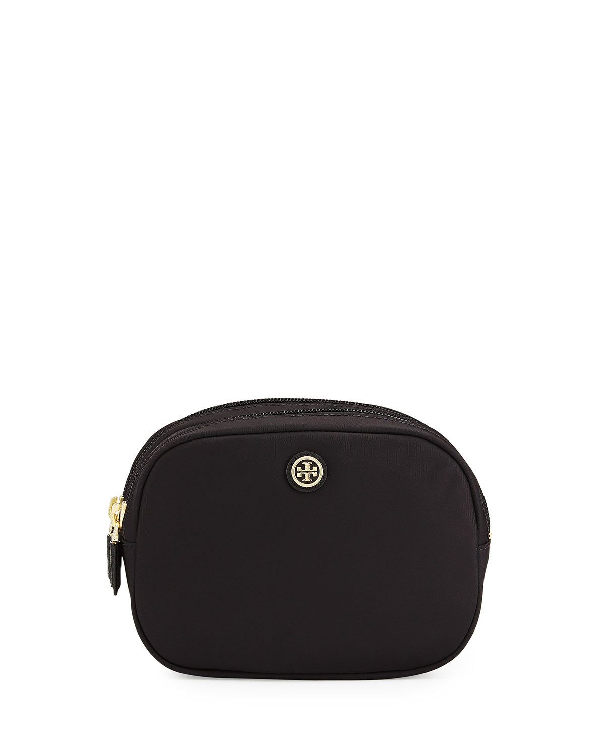 tory burch black makeup bag