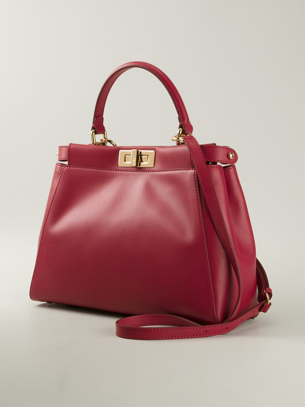 Lyst - Fendi Large 'Peekaboo' Tote in Red