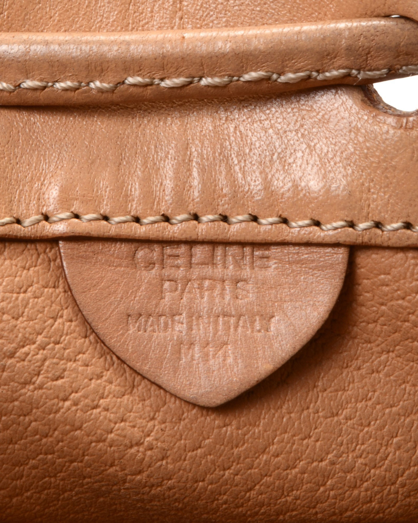 celine brown signature crossbody bag  