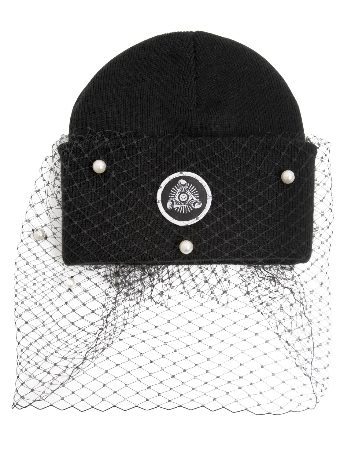 beanie  Bow &  Silver Attire Hat   Beanie veil Spoon Lyst With Veil hat  Black
