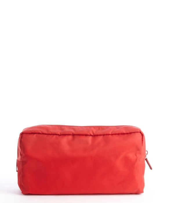 Prada Red Nylon Large Travel Pouch in Red | Lyst  