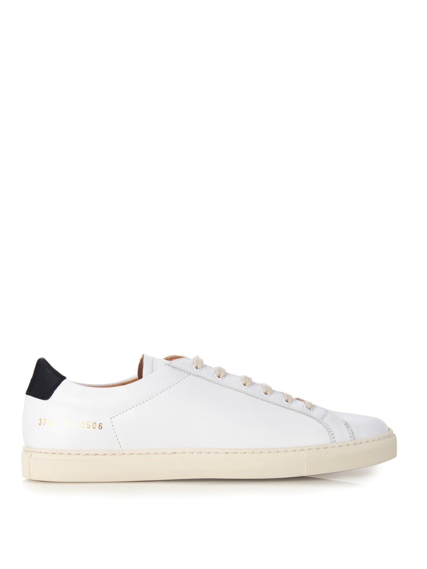 Common projects Achilles Retro Leather Low-Top Sneakers in White | Lyst