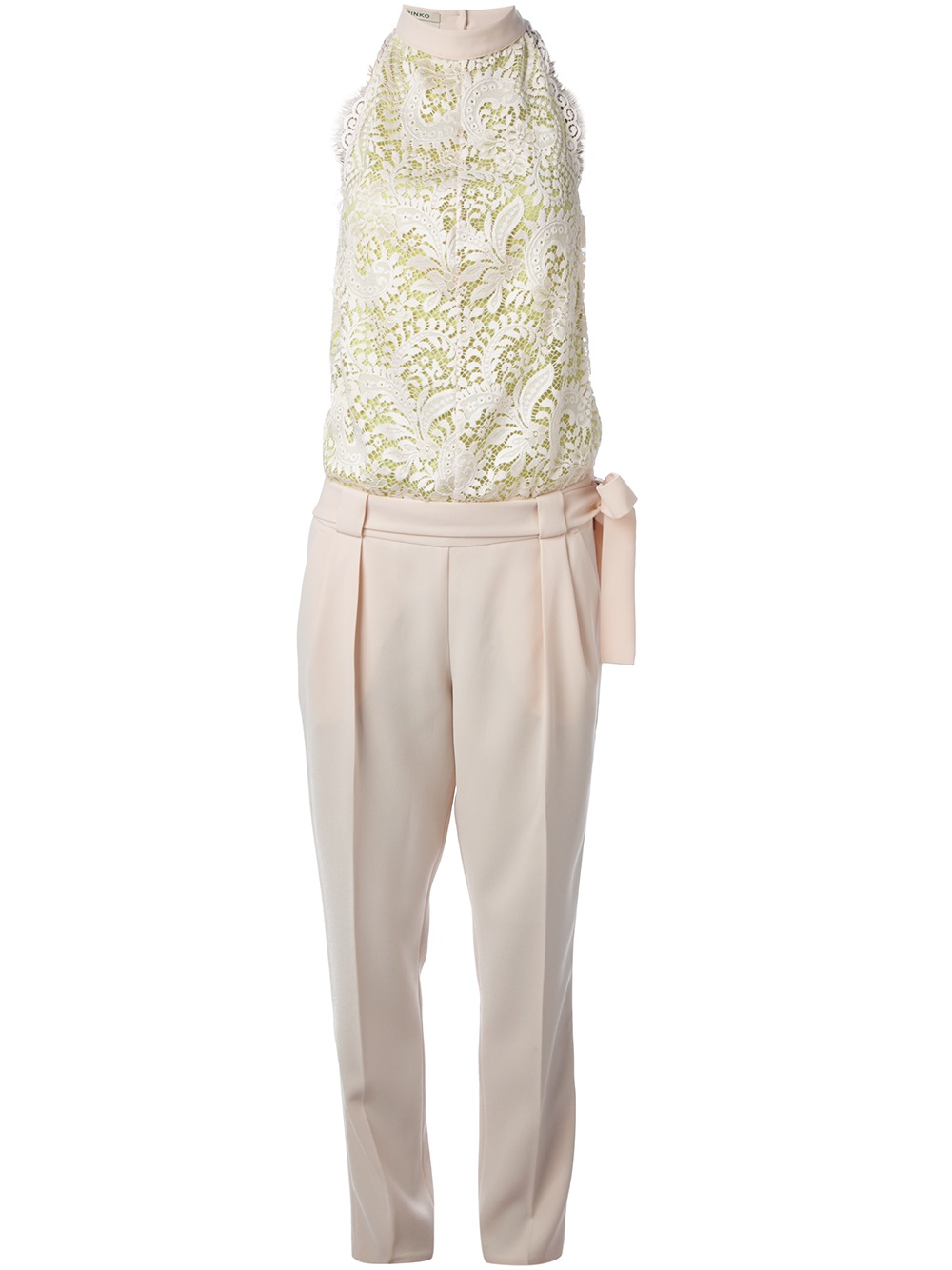 Lyst - Pinko Embroidered Jumpsuit in Pink