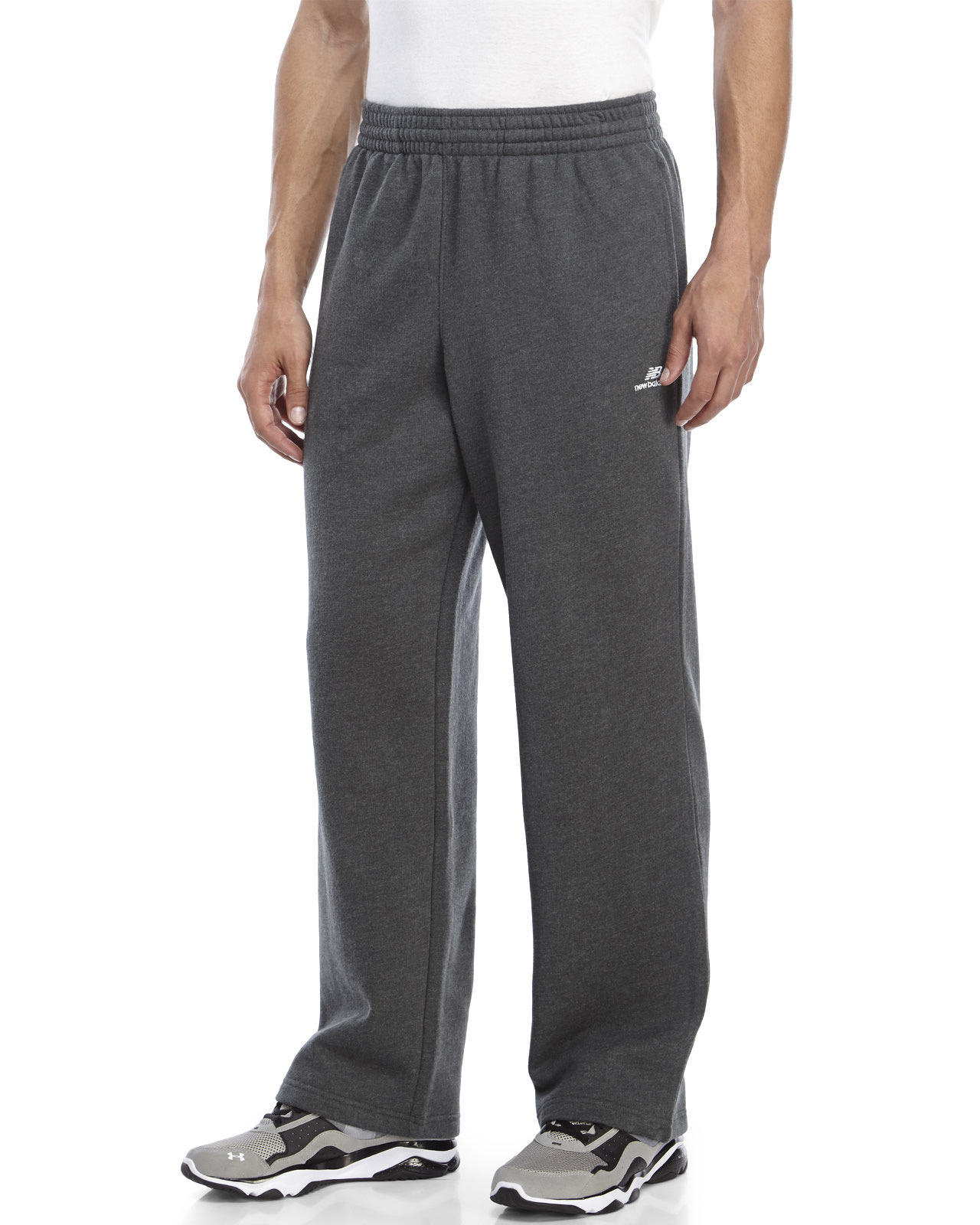 Lyst - New balance Essential Fleece Sweatpants in Gray for Men