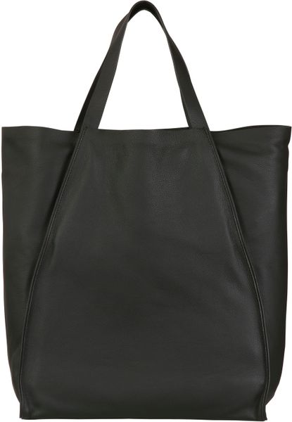 Dior Homme Grained Calfskin Shopper Tote in Black | Lyst