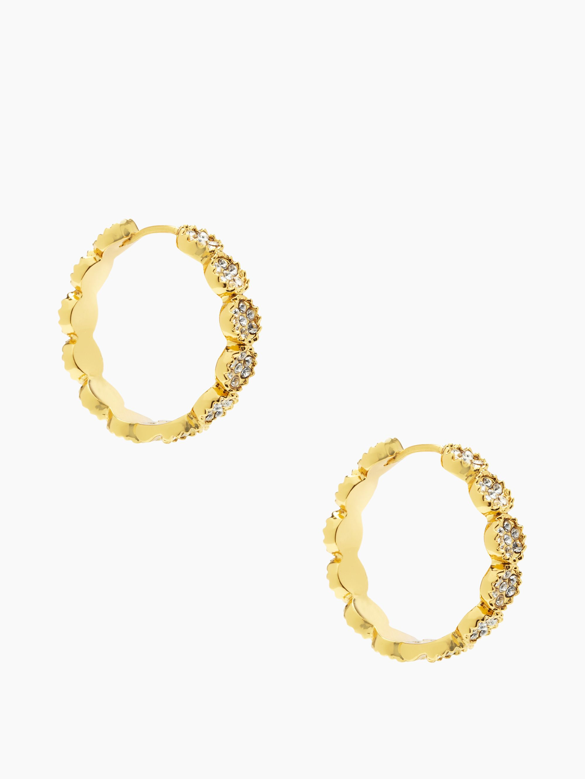 Lyst Kate Spade New York Gatsby Dot Hoops In Metallic Gallery