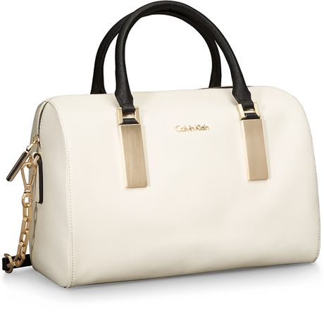 calvin klein white satchel