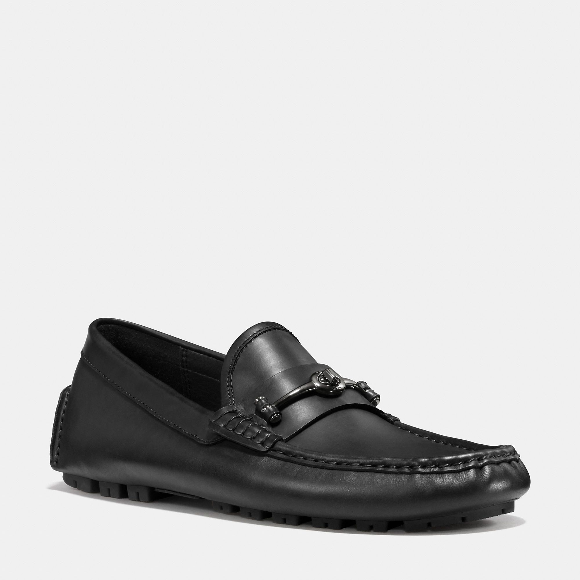 coach women's crosby driver turnlock flats