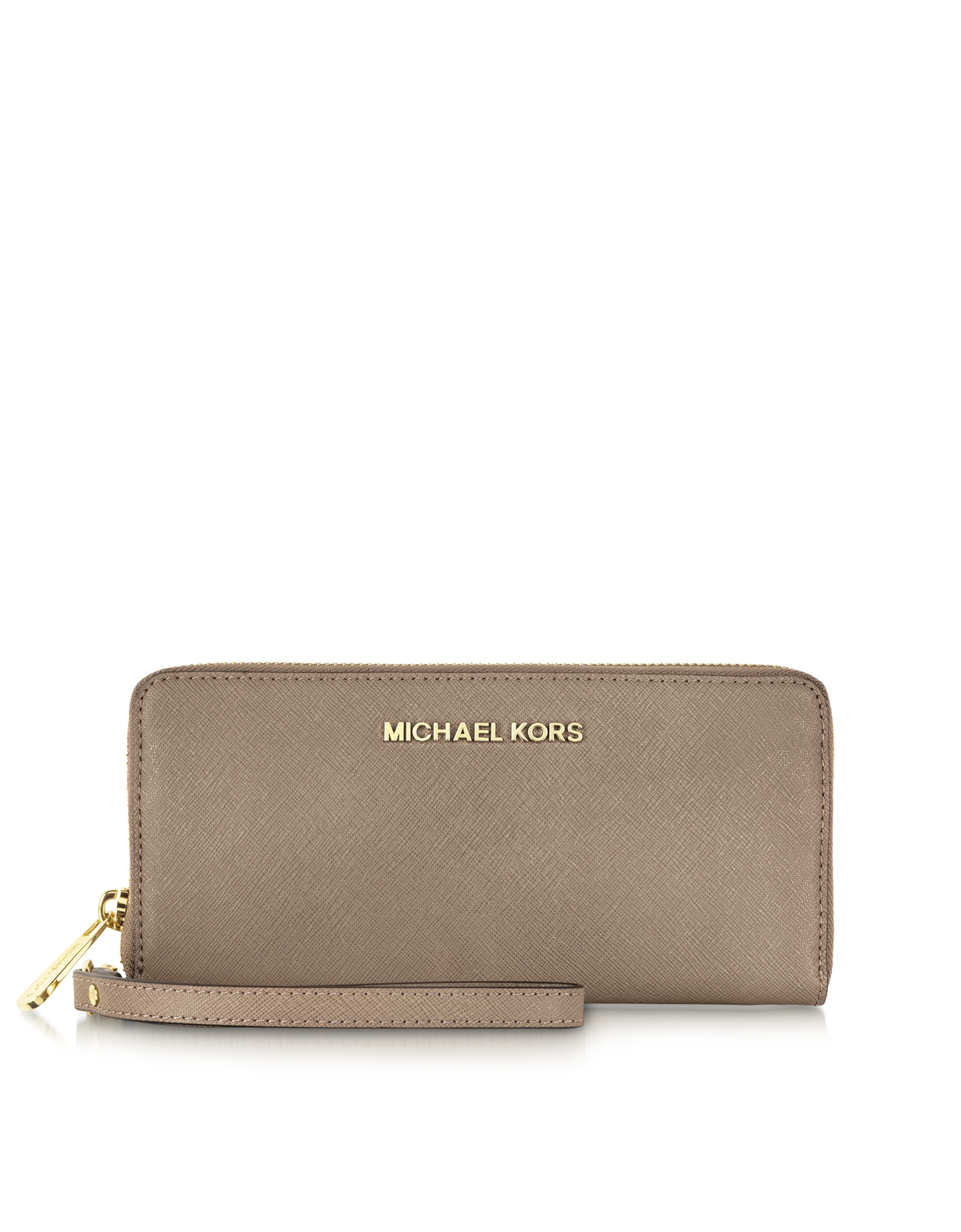 Lyst - Michael Kors Jet Set Travel Continental Wallet in Natural