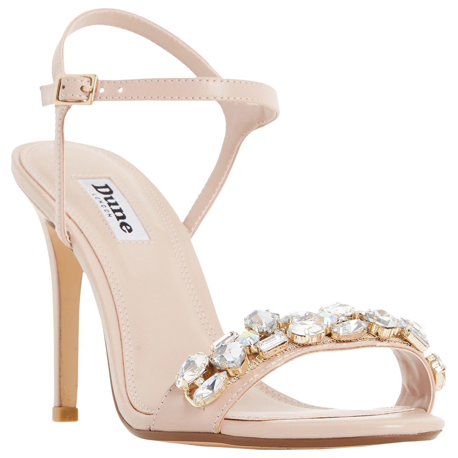 Dune Mya Jewel Embellished  High Heel  Sandals  in Natural Lyst