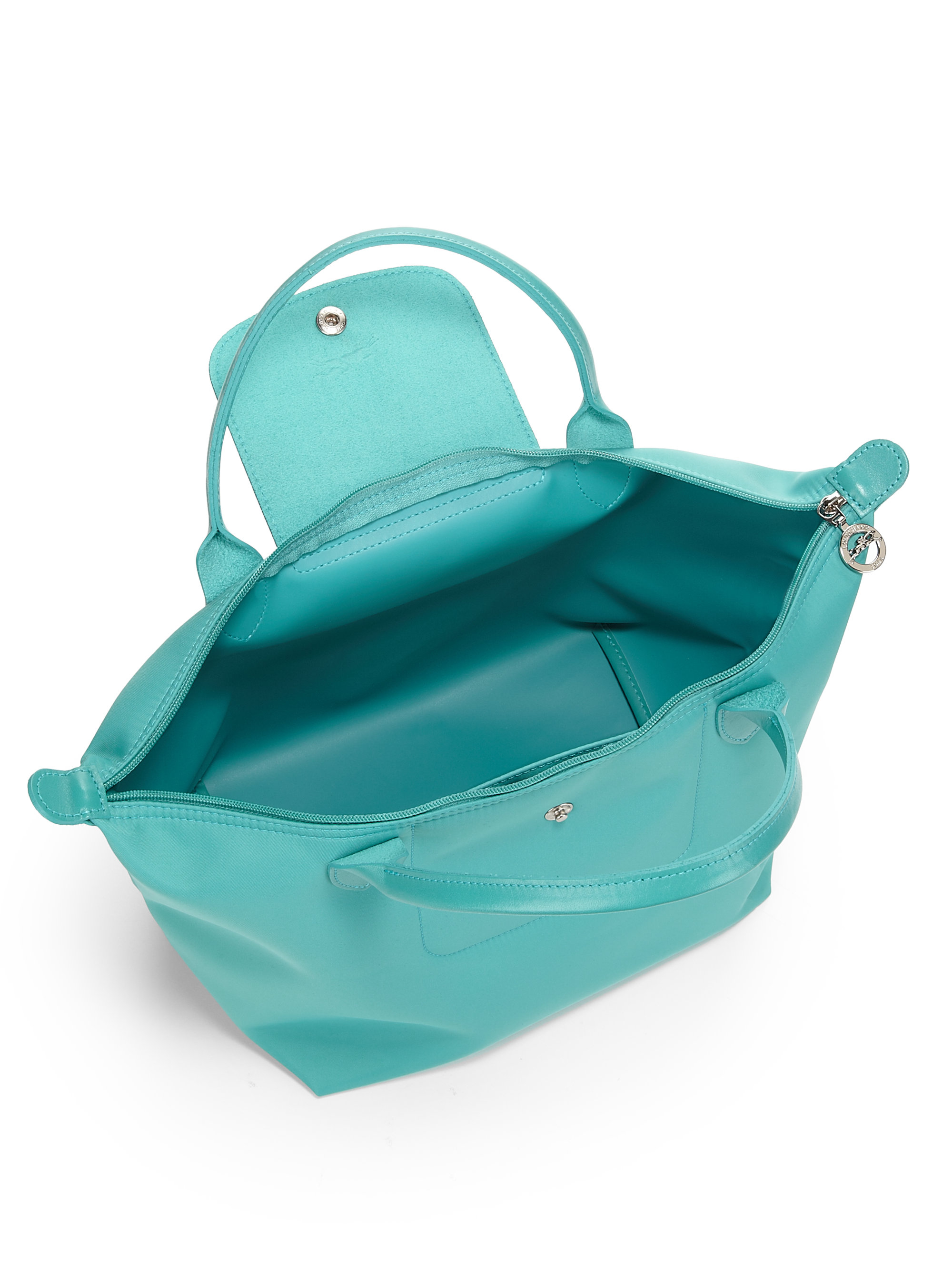 Lyst - Longchamp Planetes Nylon Top Handle Bag in Green