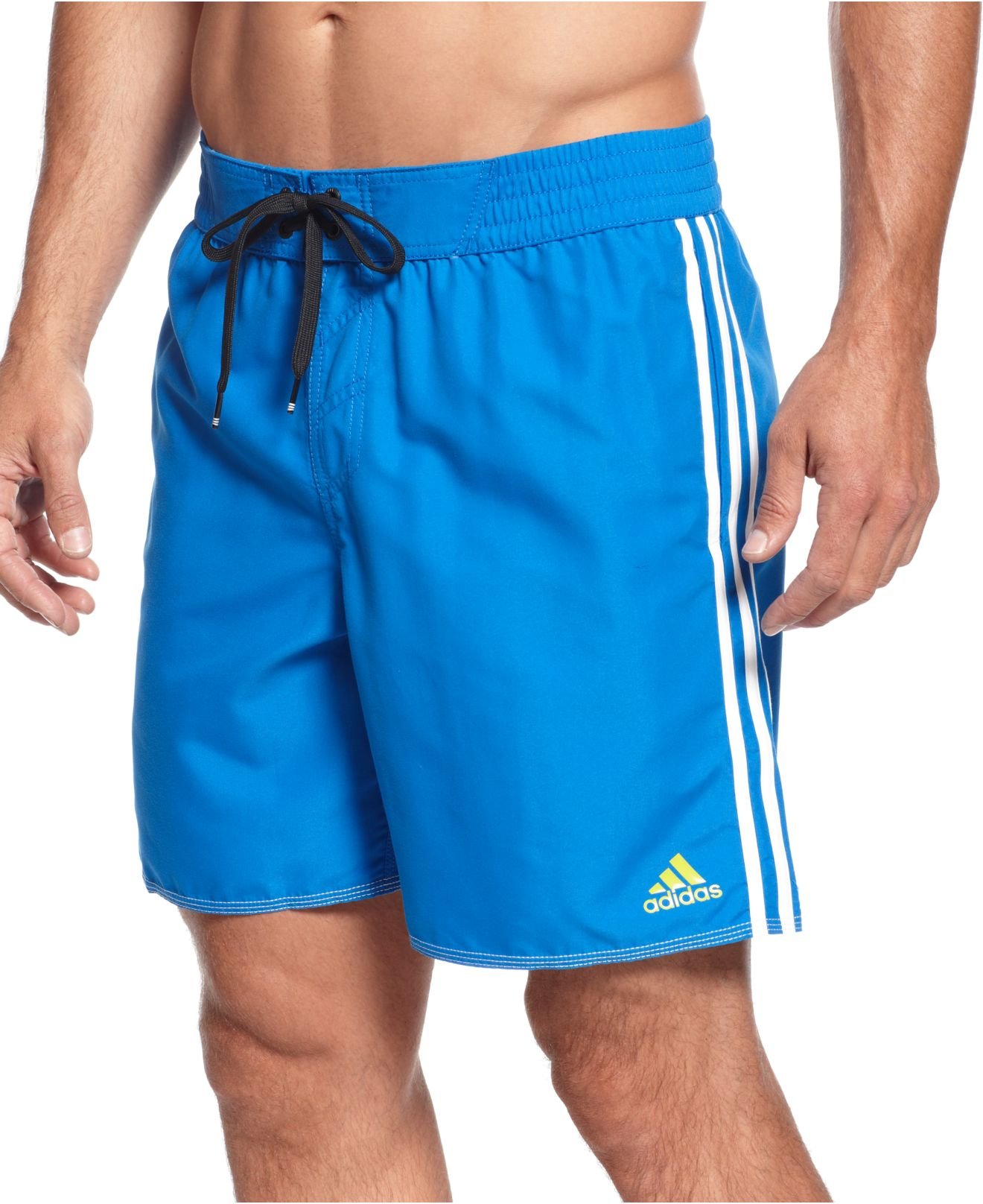 Lyst - Adidas Big And Tall Core Volley Swim Shorts in Blue for Men